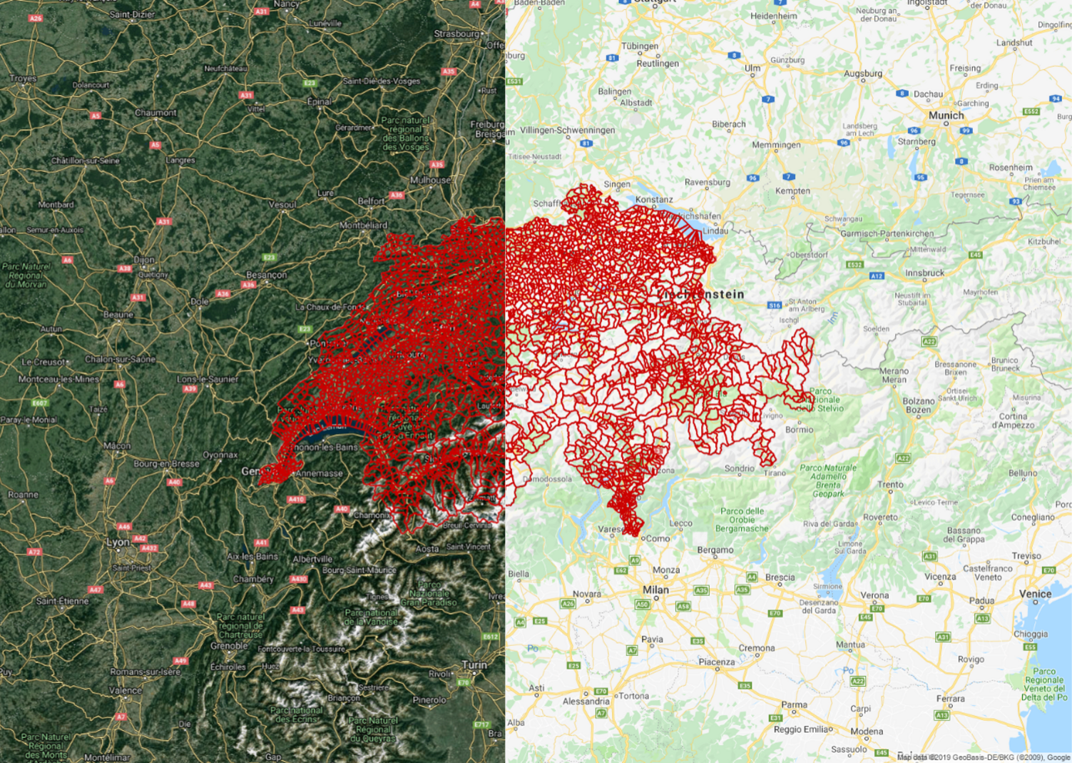 The Swiss 4 Digit Postcode Boundaries