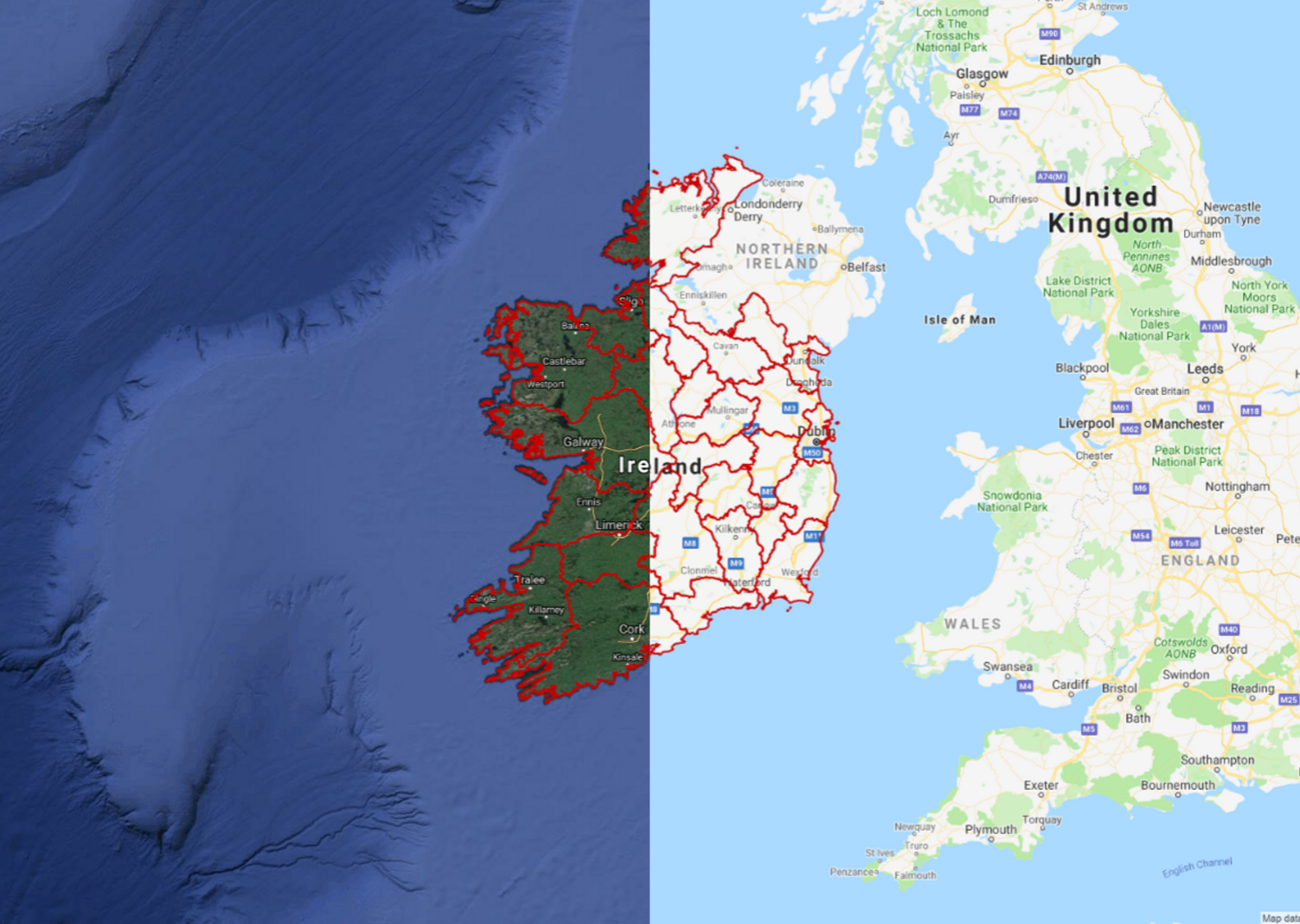 The Irish County Boundaries