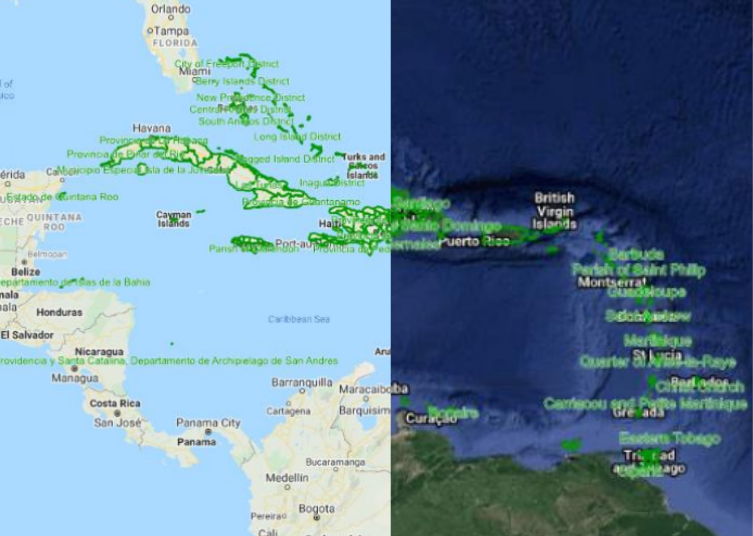 The Caribbean Regions